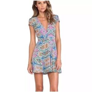 Lovers and Friends Cassidy Dress in Mosaic Size XS Fit and Flare Excellent